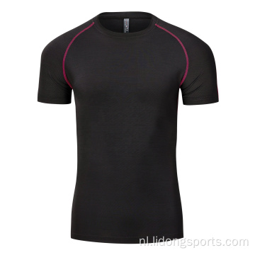 Groothandel volwassen fitness Sport Men T-shirt met korte mouwen